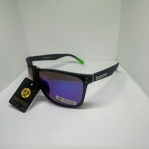 Biohazard Mirrored Sunglasses Men’s UV400 Protection